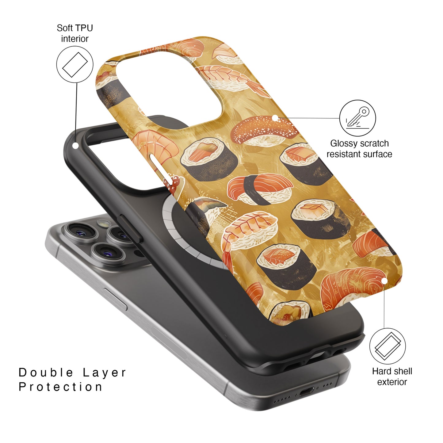 Sushi Fest Design iPhone Case