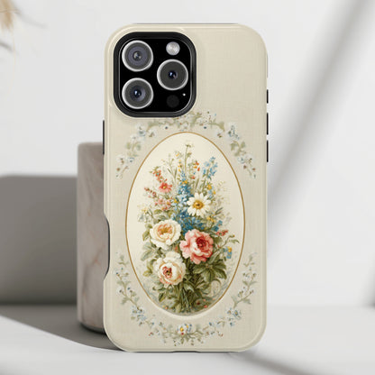The Classic Rose Cameo – Vintage Floral Design iPhone Case