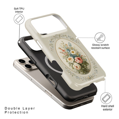 The Classic Rose Cameo – Vintage Floral Design iPhone Case