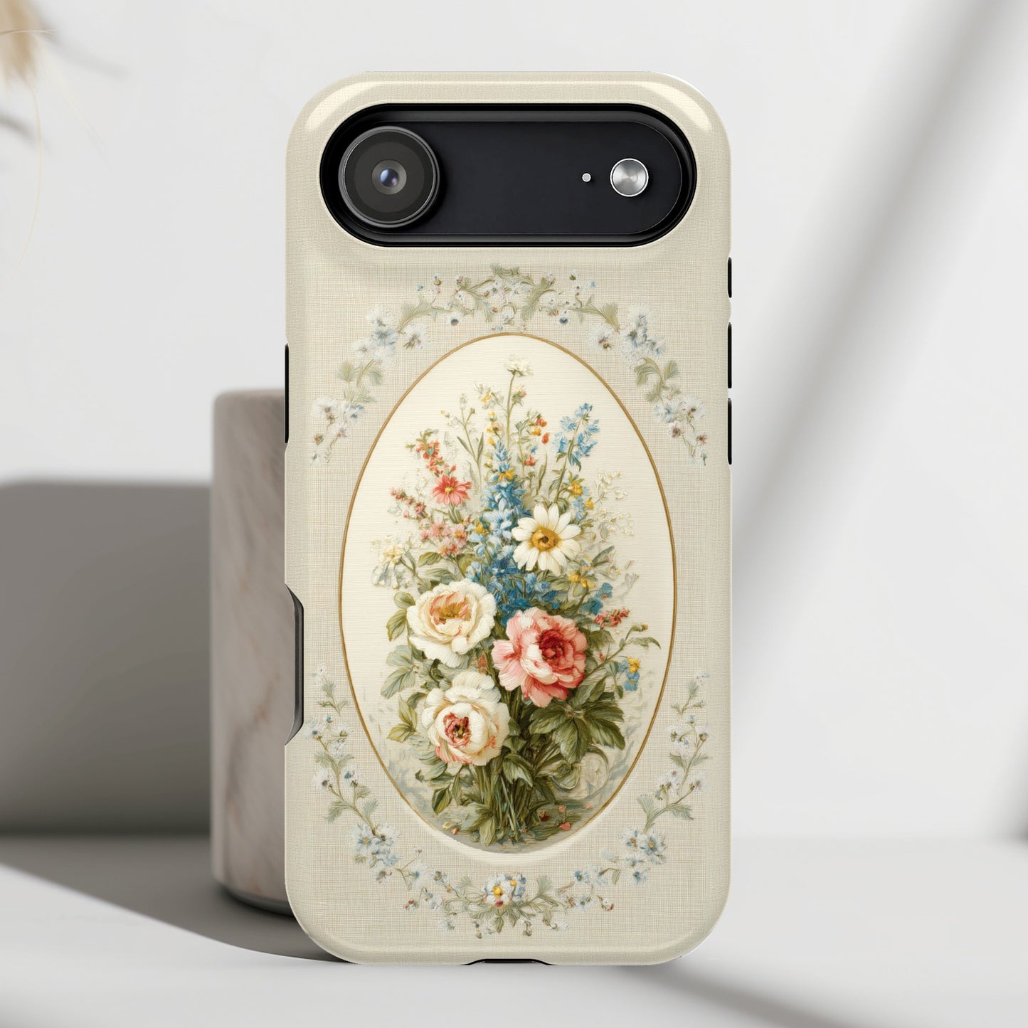 The Classic Rose Cameo – Vintage Floral Design iPhone Case