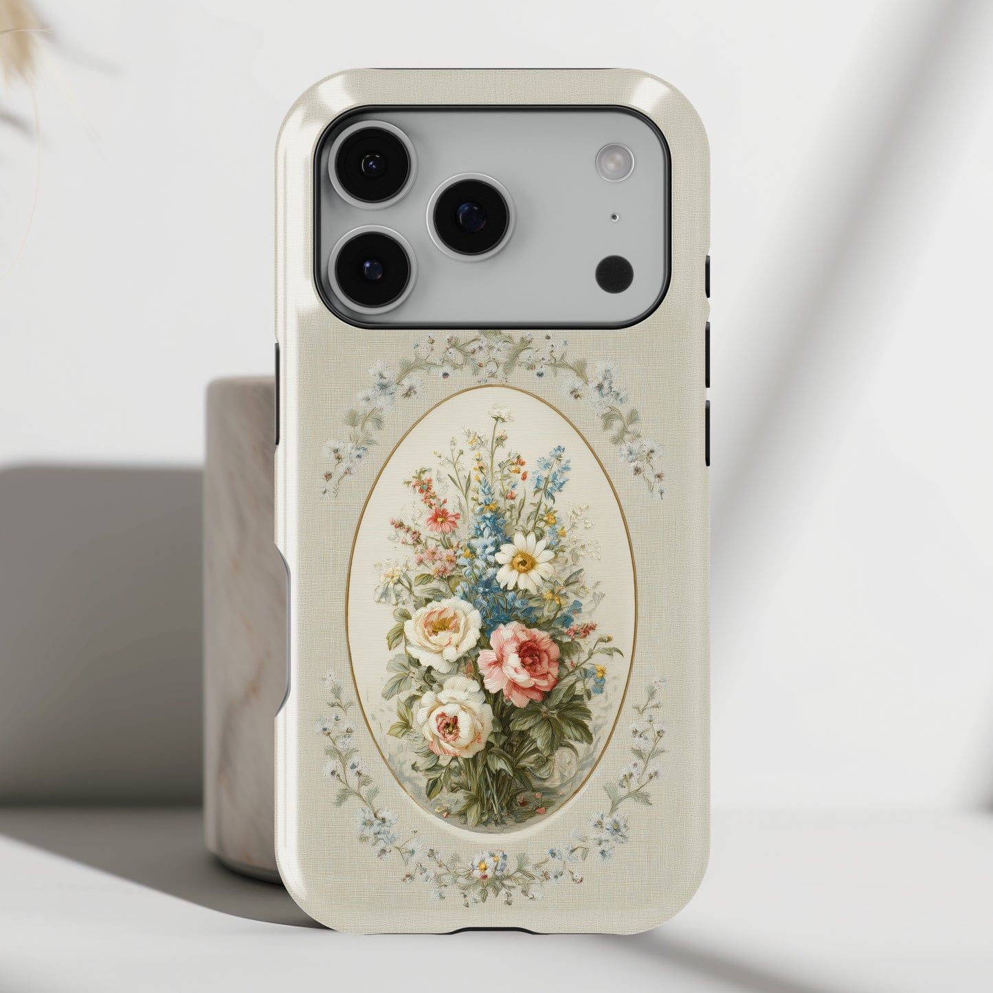 The Classic Rose Cameo – Vintage Floral Design iPhone Case