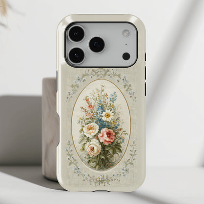 The Classic Rose Cameo – Vintage Floral Design iPhone Case
