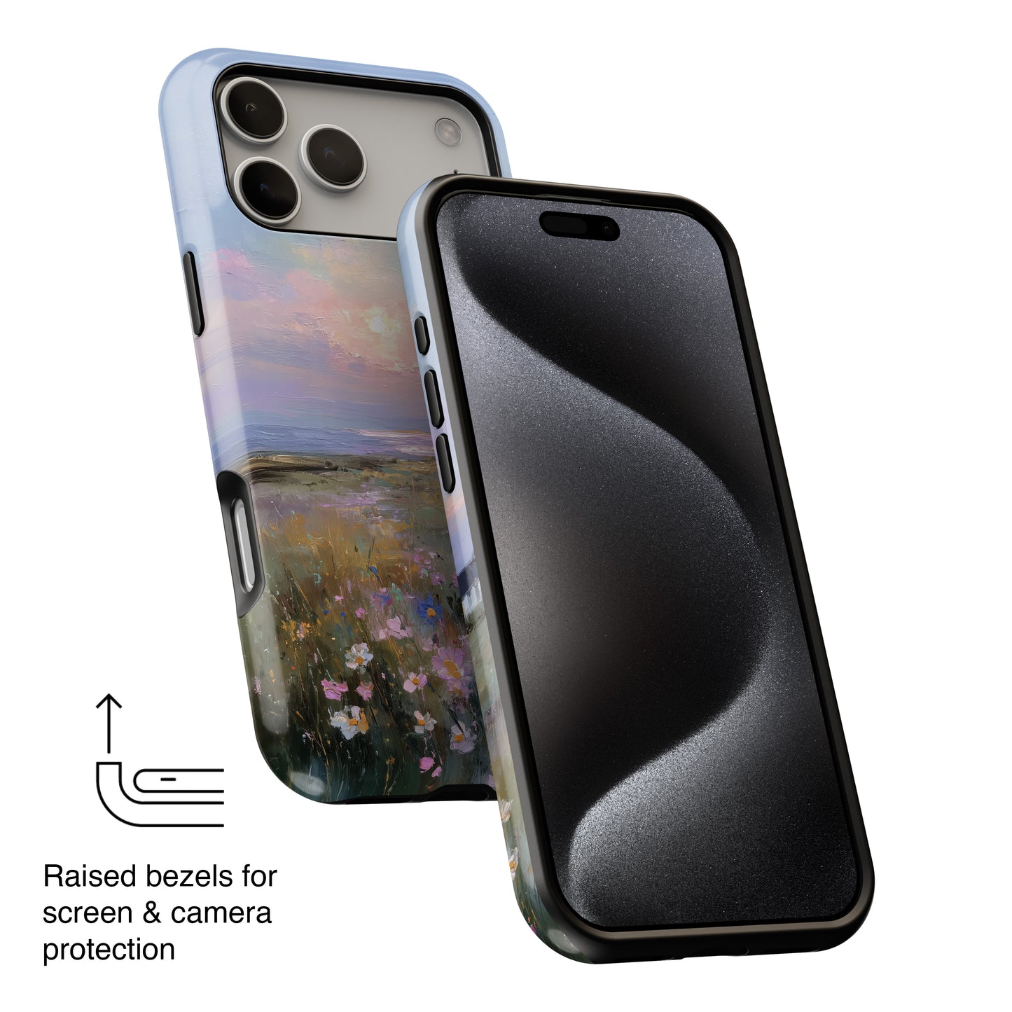 The Coastal Cottage – Impressionist Landscape Design iPhone Case