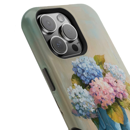 The Country Coquette – Impasto Boot & Hydrangea Design iPhone Case