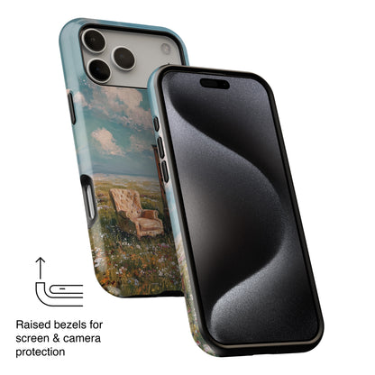 The Dreamer's Study – Surreal Meadow Design iPhone Case