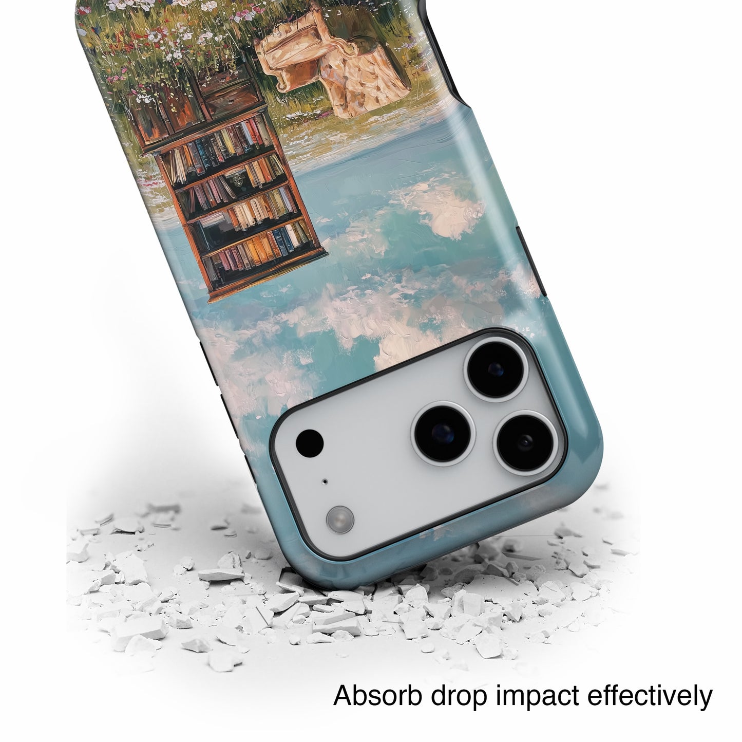 The Dreamer's Study – Surreal Meadow Design iPhone Case
