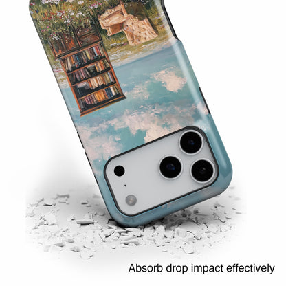 The Dreamer's Study – Surreal Meadow Design iPhone Case