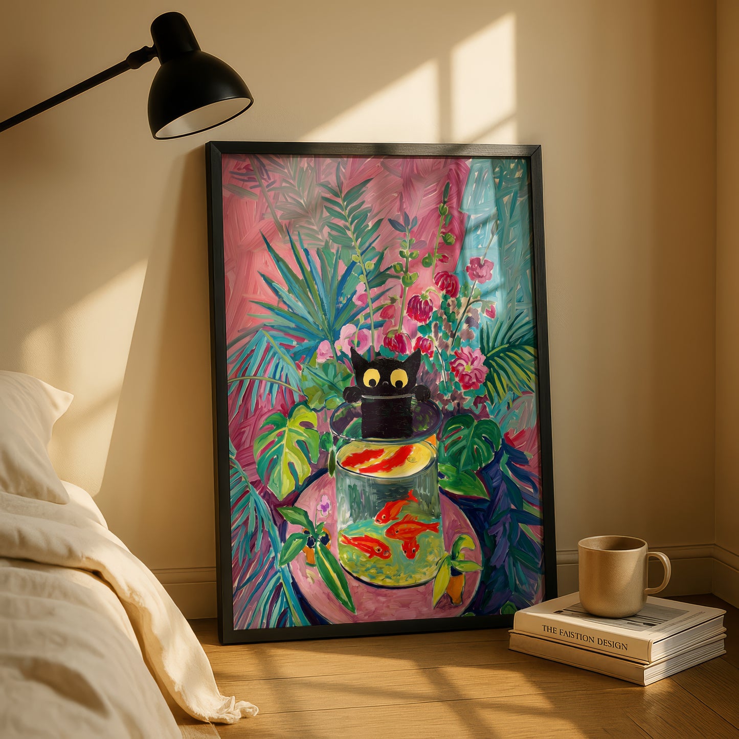 The Fauvist Feline – Fine Art Parody Design Wall Art