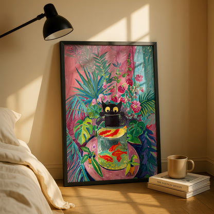 The Fauvist Feline – Fine Art Parody Design Wall Art