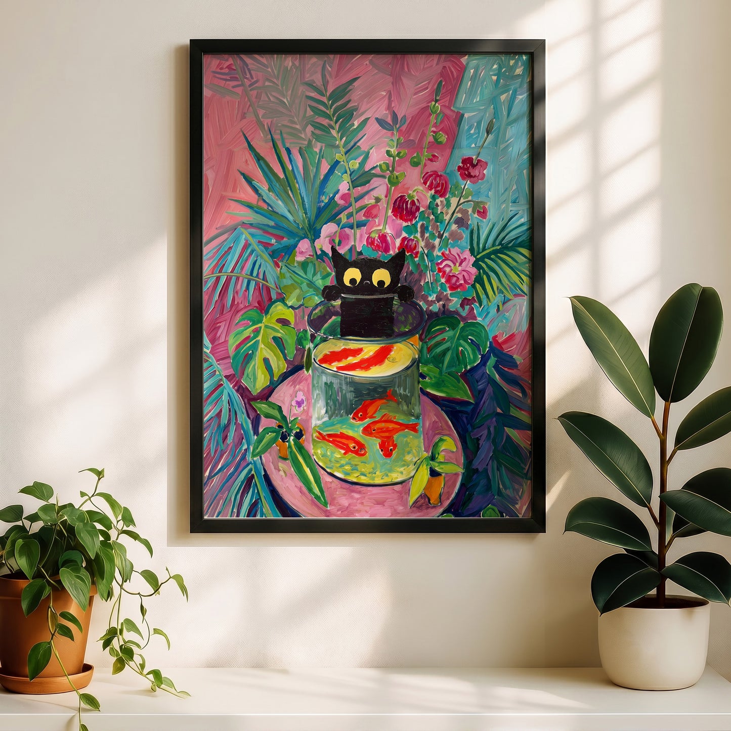 The Fauvist Feline – Fine Art Parody Design Wall Art