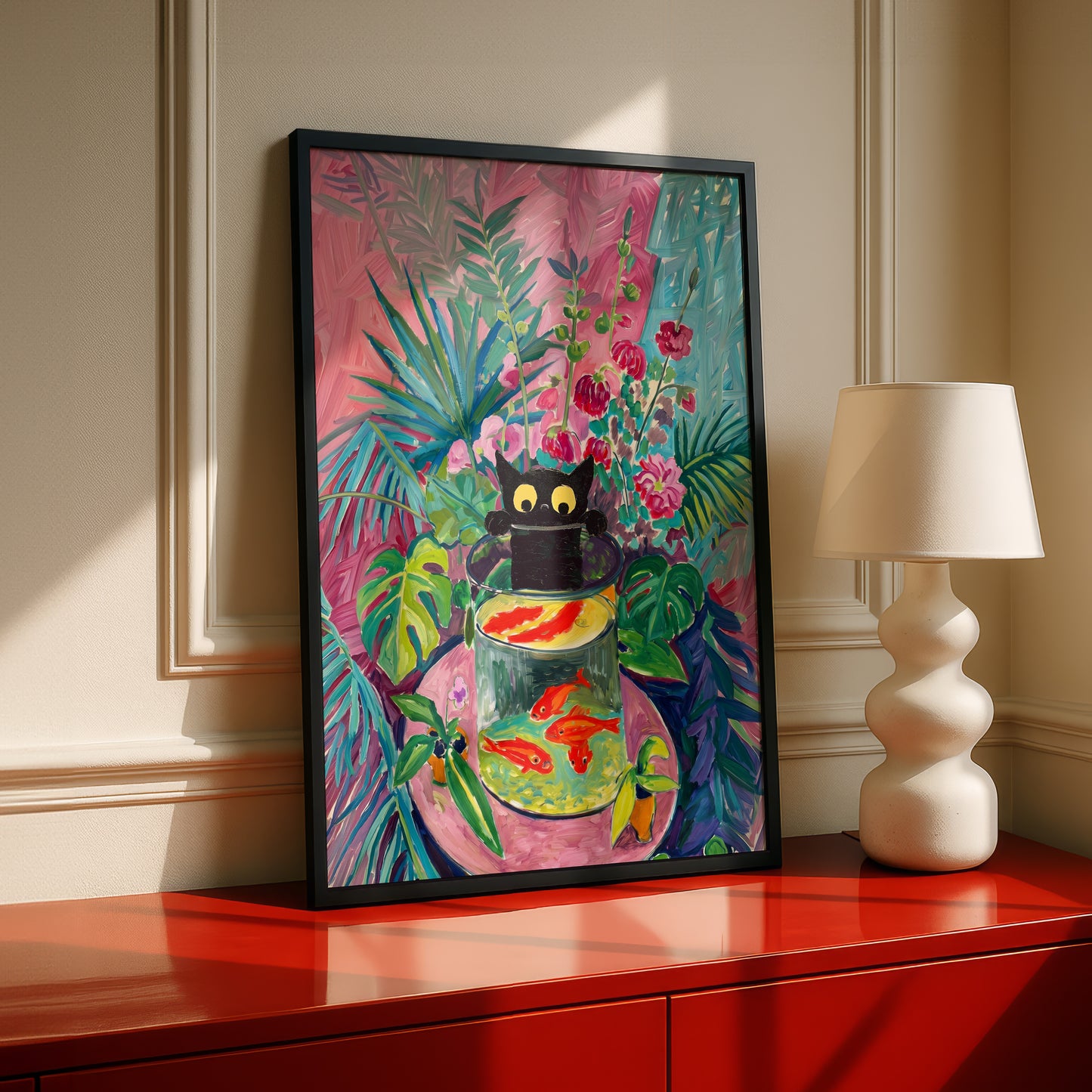 The Fauvist Feline – Fine Art Parody Design Wall Art