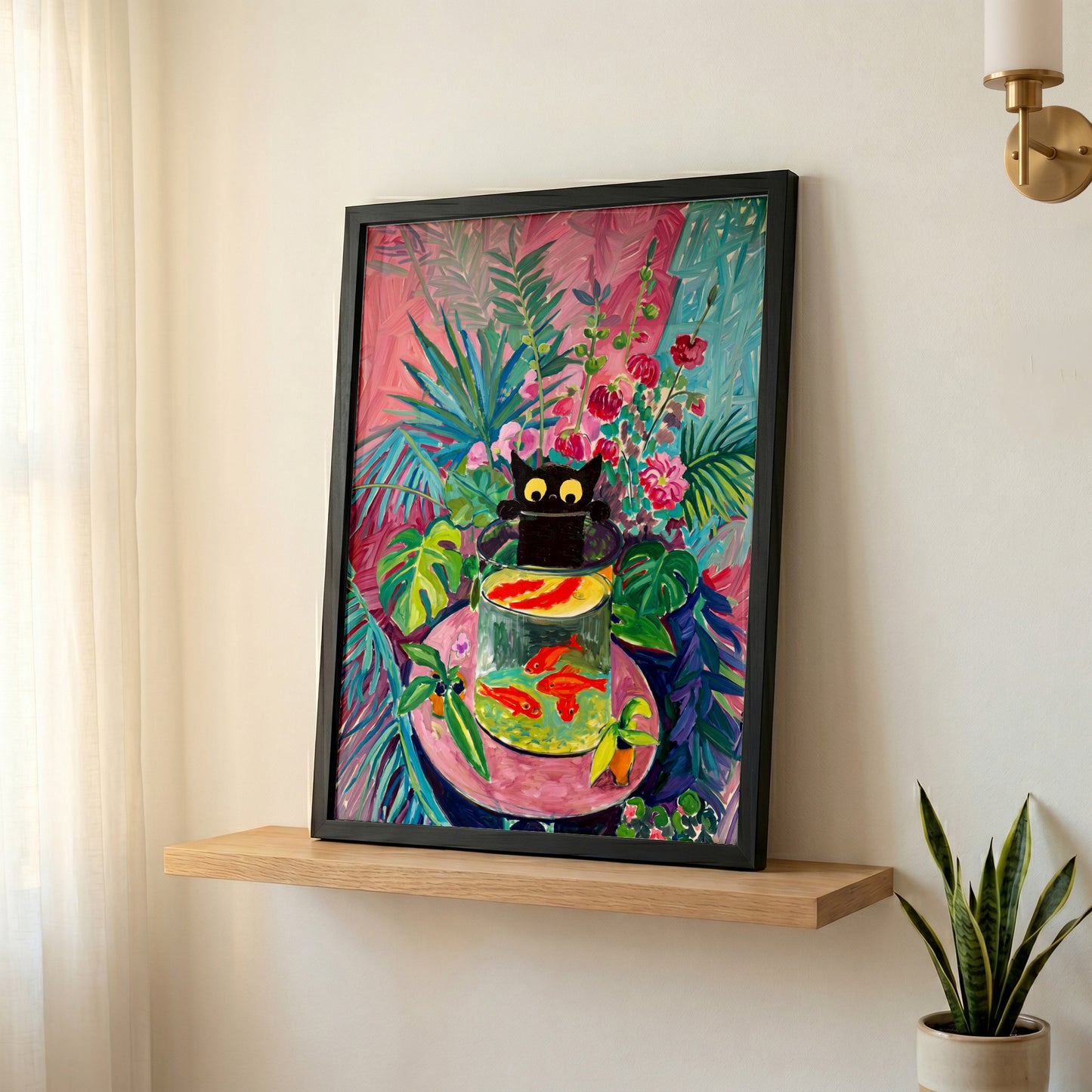 The Fauvist Feline – Fine Art Parody Design Wall Art
