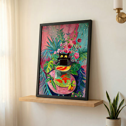 The Fauvist Feline – Fine Art Parody Design Wall Art