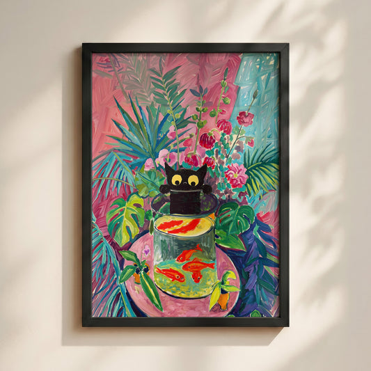 The Fauvist Feline – Fine Art Parody Design Wall Art