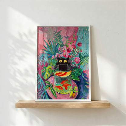 The Fauvist Feline – Fine Art Parody Design Wall Art