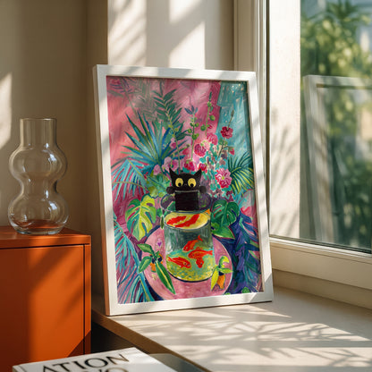 The Fauvist Feline – Fine Art Parody Design Wall Art