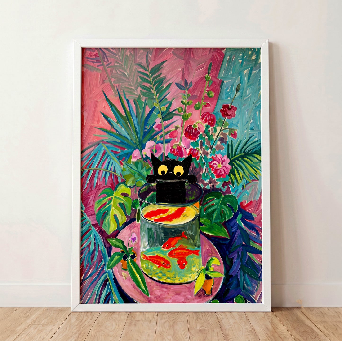 The Fauvist Feline – Fine Art Parody Design Wall Art
