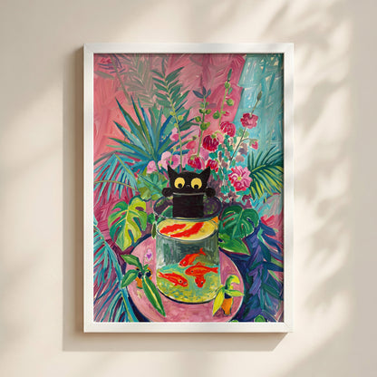 The Fauvist Feline – Fine Art Parody Design Wall Art