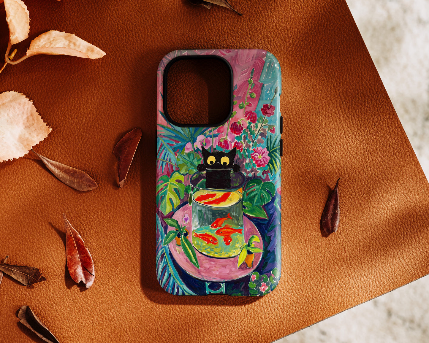 The Fauvist Feline – Fine Art Parody Design iPhone Case