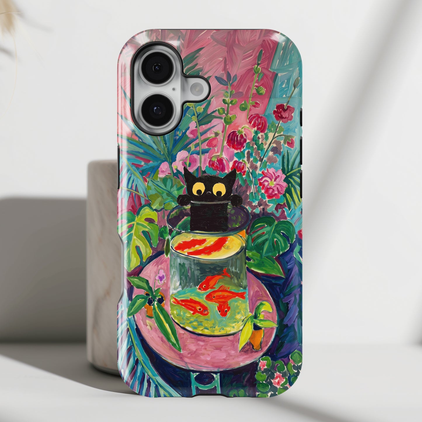 The Fauvist Feline – Fine Art Parody Design iPhone Case