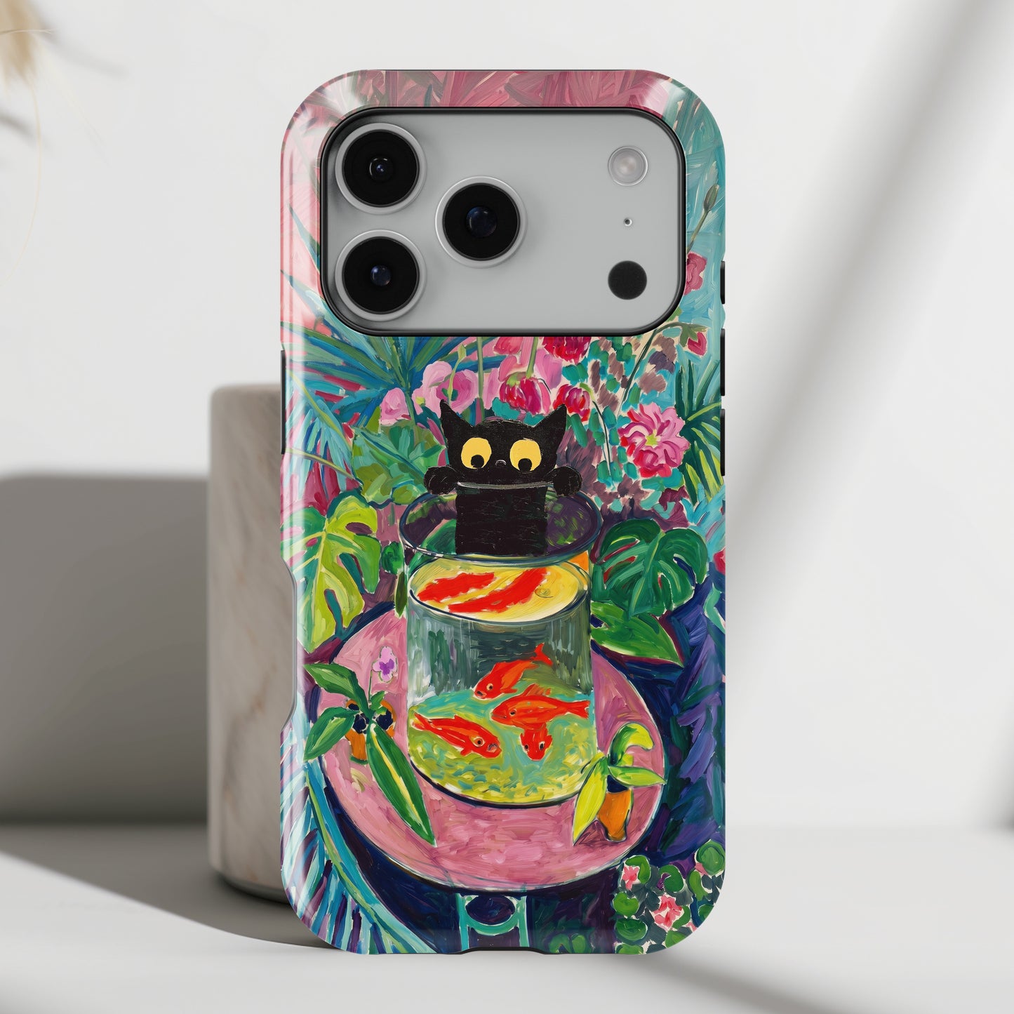 The Fauvist Feline – Fine Art Parody Design iPhone Case