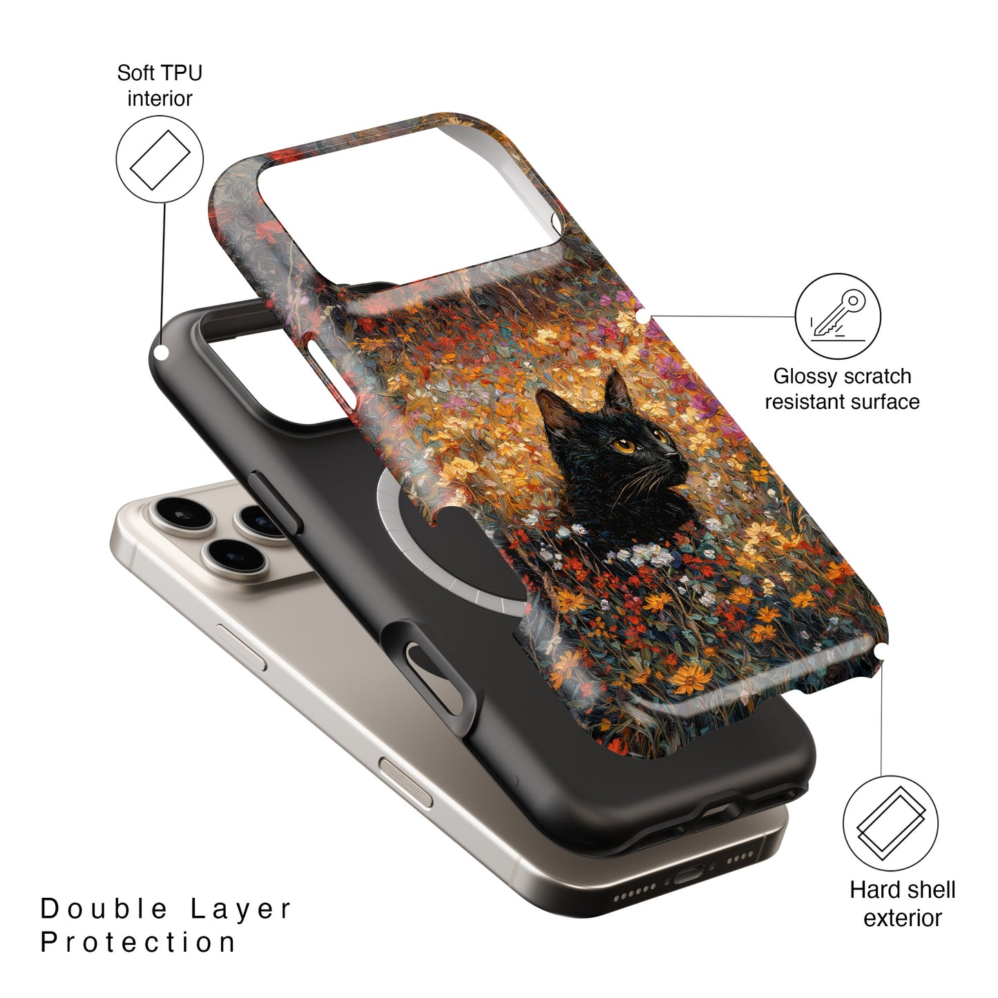 The Golden Gaze Design iPhone Case