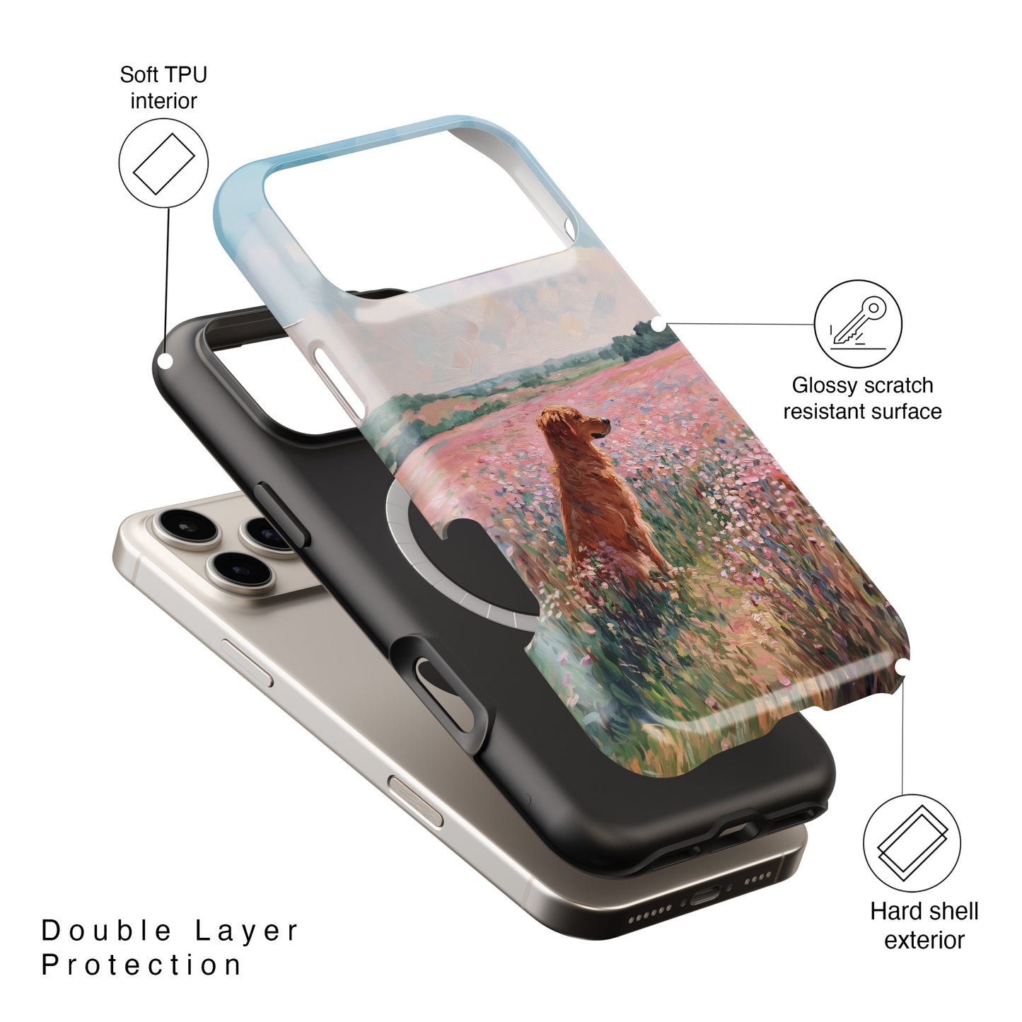 The Golden Meadow Design iPhone Case