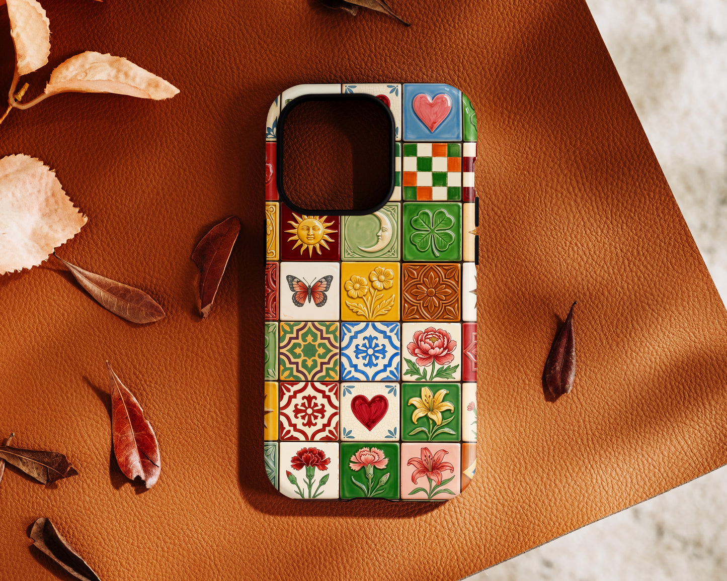 The Mediterranean Mosaic – Ceramic Tile Design iPhone Case