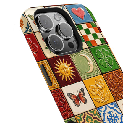 The Mediterranean Mosaic – Ceramic Tile Design iPhone Case
