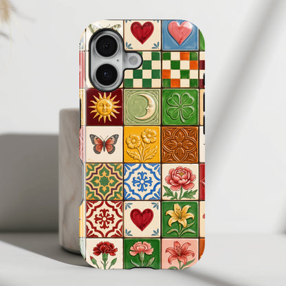 The Mediterranean Mosaic – Ceramic Tile Design iPhone Case
