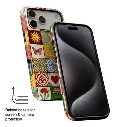 The Mediterranean Mosaic – Ceramic Tile Design iPhone Case