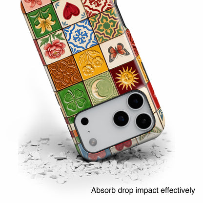 The Mediterranean Mosaic – Ceramic Tile Design iPhone Case