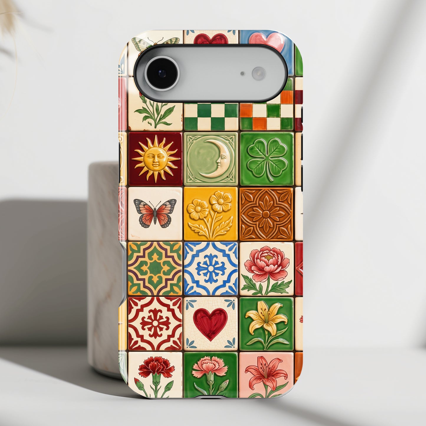 The Mediterranean Mosaic – Ceramic Tile Design iPhone Case
