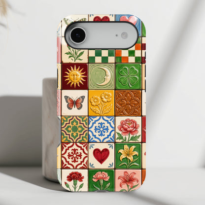 The Mediterranean Mosaic – Ceramic Tile Design iPhone Case