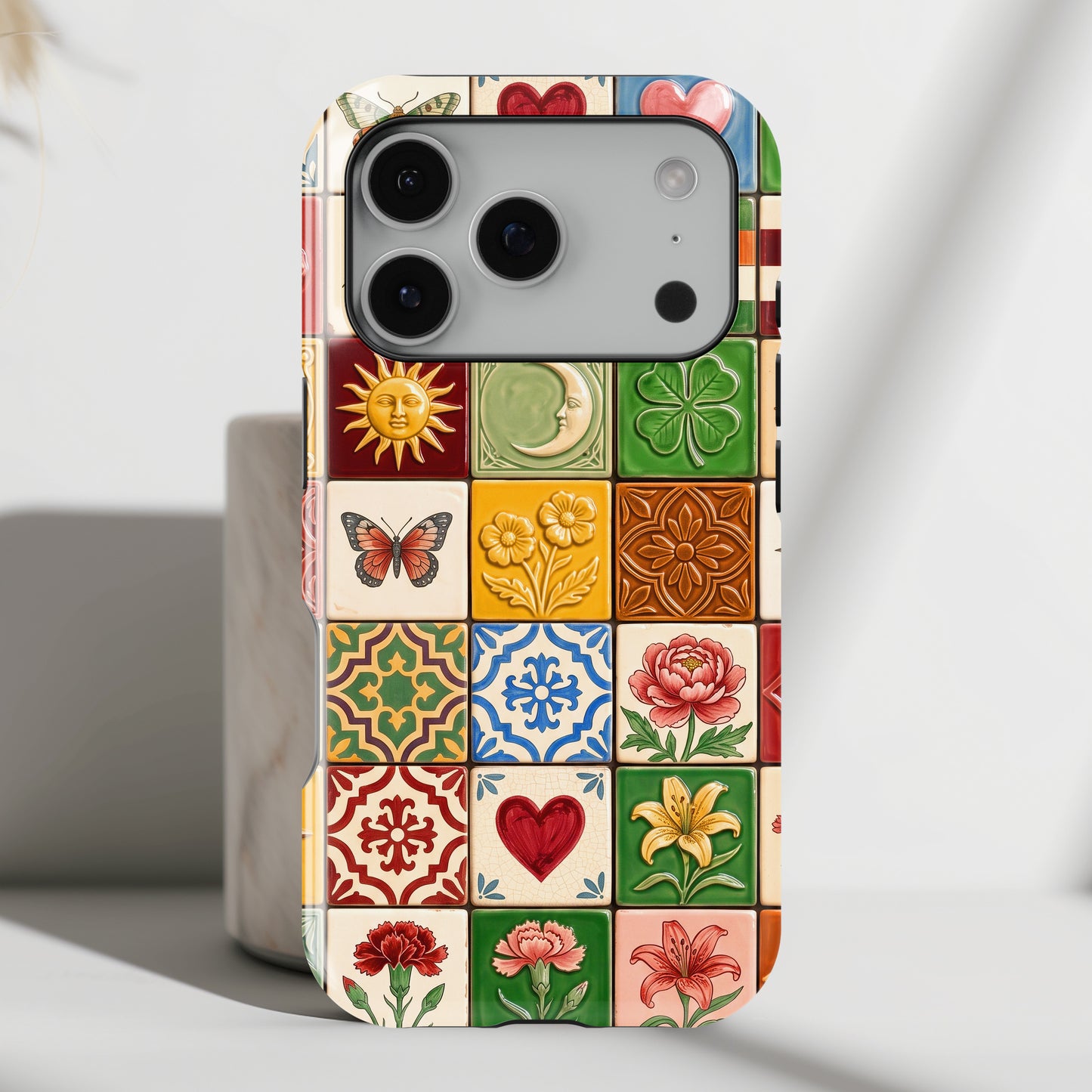 The Mediterranean Mosaic – Ceramic Tile Design iPhone Case