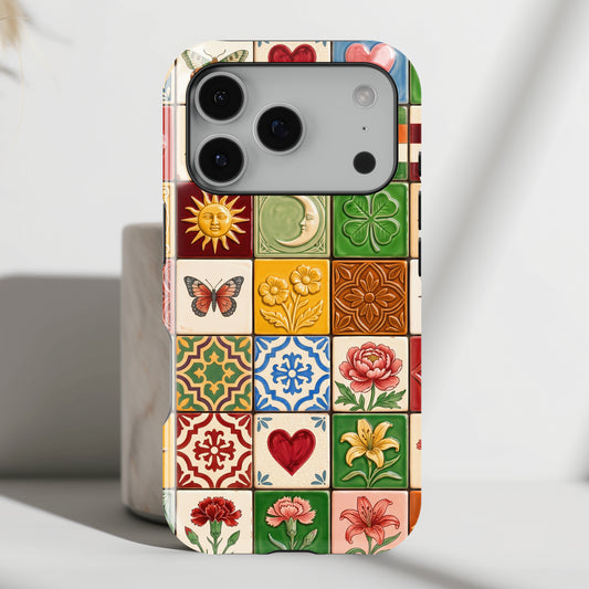 The Mediterranean Mosaic – Ceramic Tile Design iPhone Case