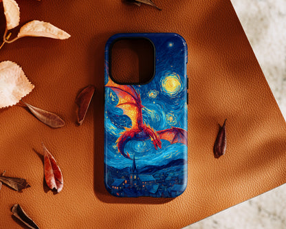 The Midnight Drake – Fantasy Art iPhone Case