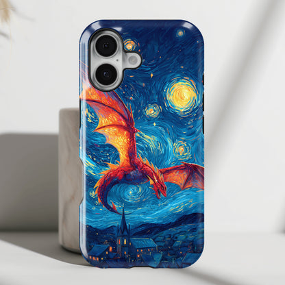 The Midnight Drake – Fantasy Art iPhone Case