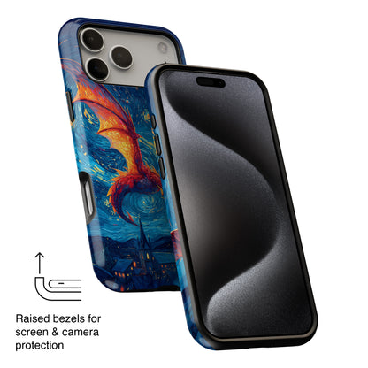 The Midnight Drake – Fantasy Art iPhone Case