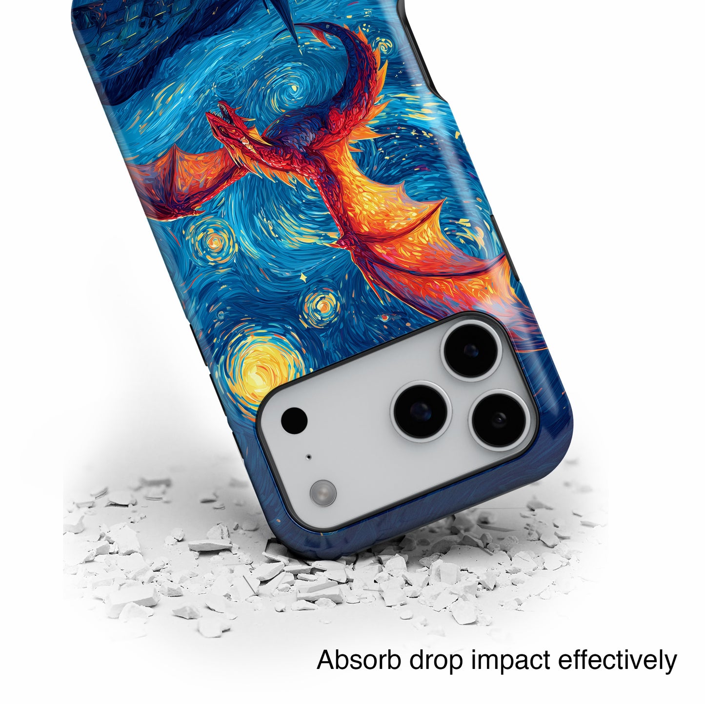 The Midnight Drake – Fantasy Art iPhone Case