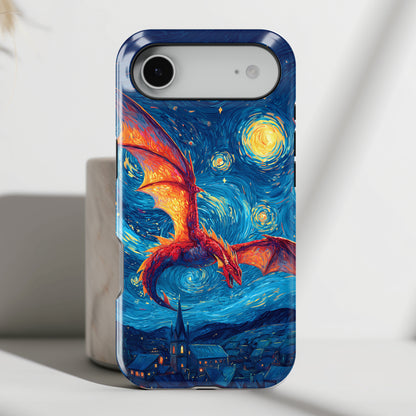 The Midnight Drake – Fantasy Art iPhone Case