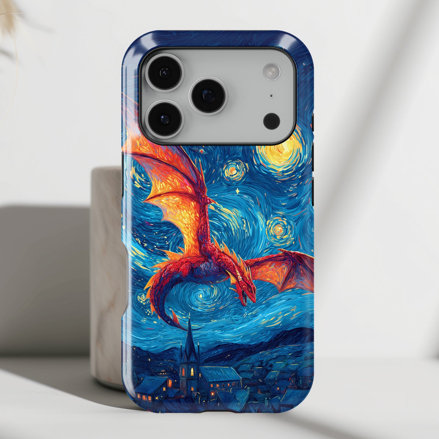 The Midnight Drake – Fantasy Art iPhone Case