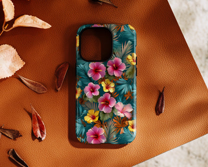The Moody Oasis – Dark Tropical Design iPhone Case