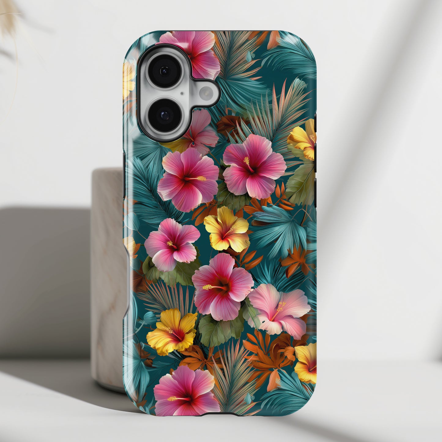 The Moody Oasis – Dark Tropical Design iPhone Case
