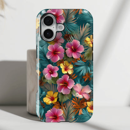 The Moody Oasis – Dark Tropical Design iPhone Case