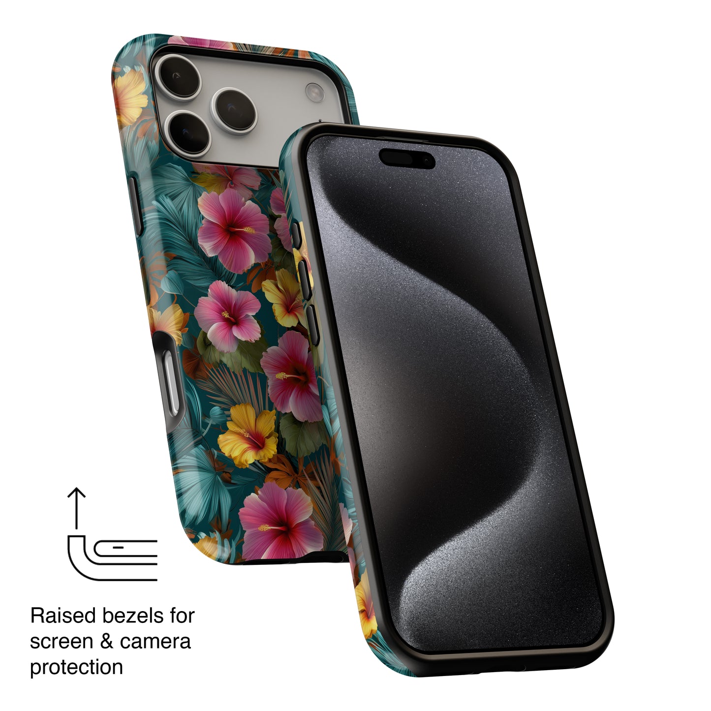 The Moody Oasis – Dark Tropical Design iPhone Case