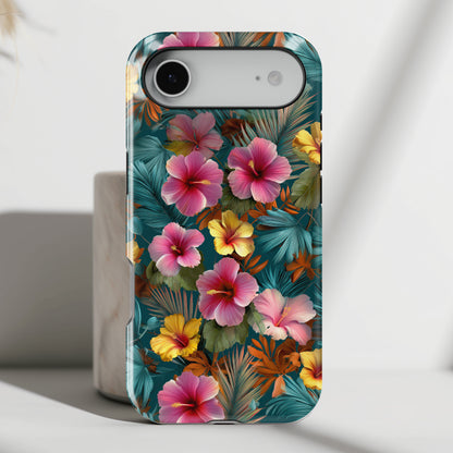 The Moody Oasis – Dark Tropical Design iPhone Case