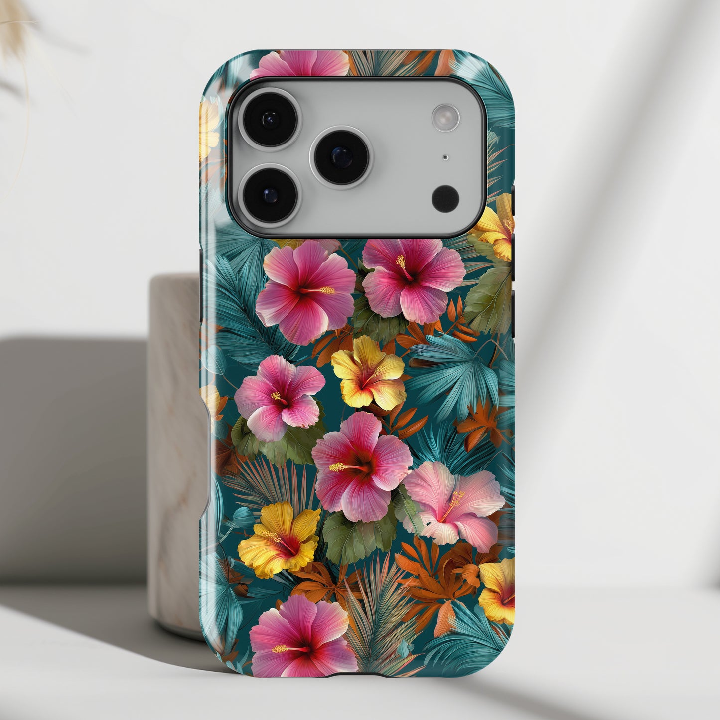 The Moody Oasis – Dark Tropical Design iPhone Case