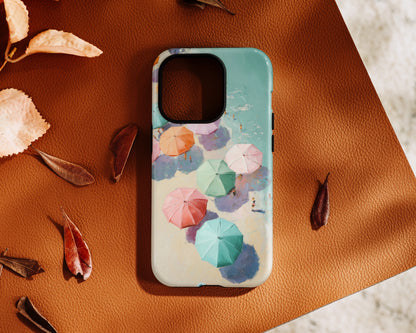 The Pastel Riviera – Aerial Beach Design iPhone Case
