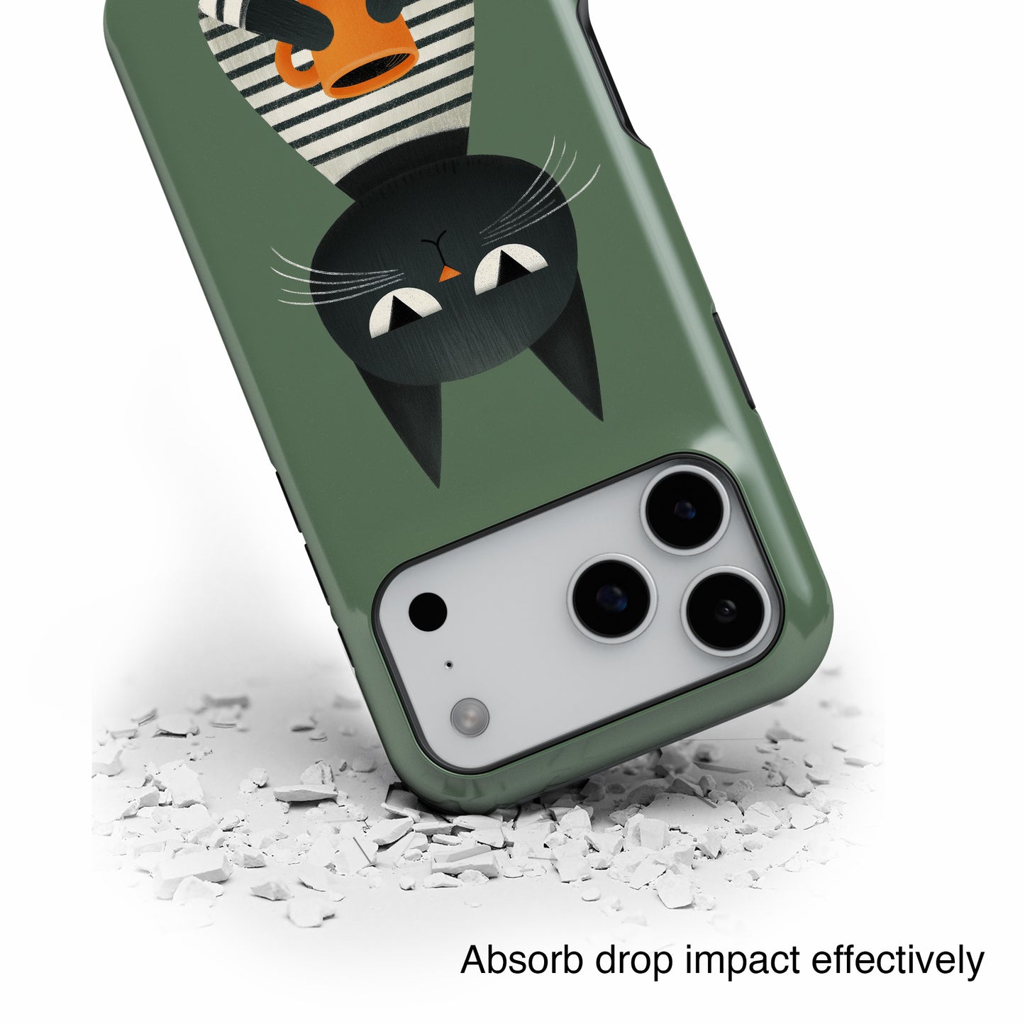 The Pre-Caffeine Feline – Grumpy Cat Design iPhone Case